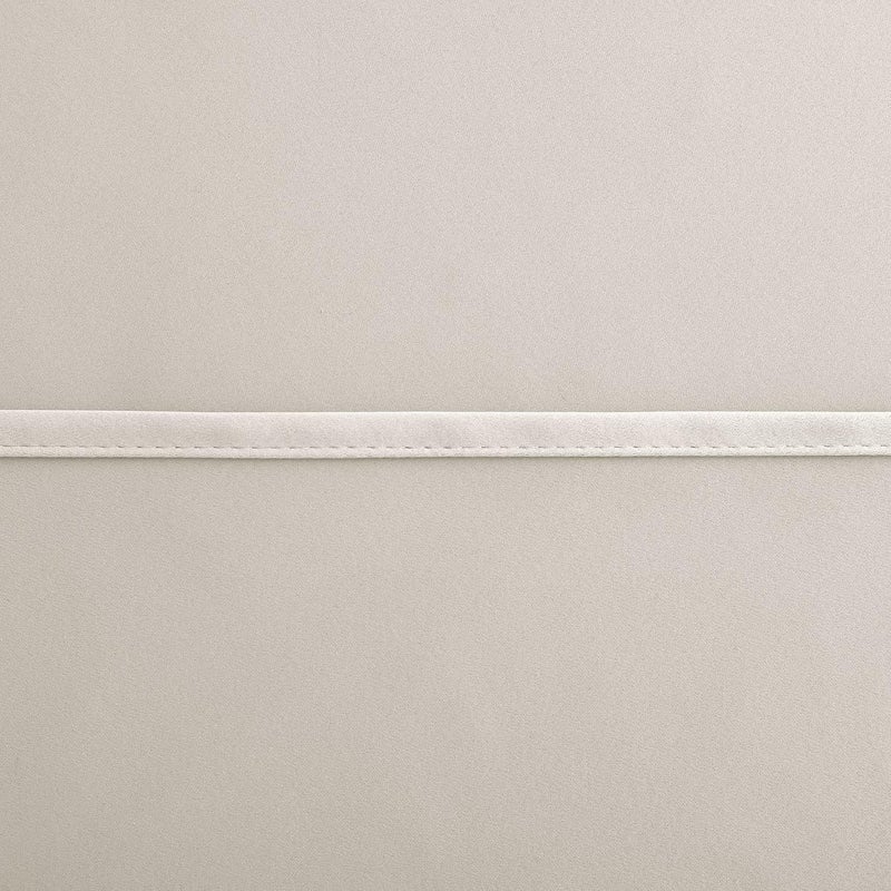 KOUFALL ستائر المطبخ ستائر كافيه قصيرة مظلمة صغيرة للنوافذ الحمام عرض 18 × 30 سم كريمي أبيض بيج - Image 4